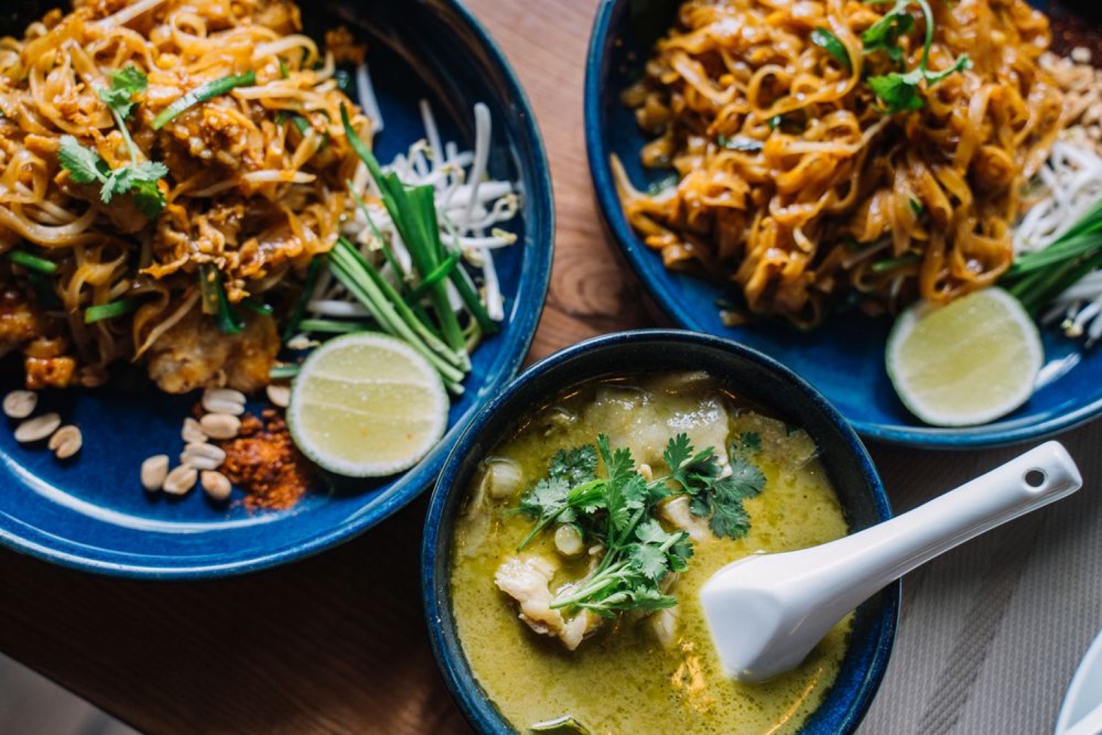 Thaise groene curry met kip en groente