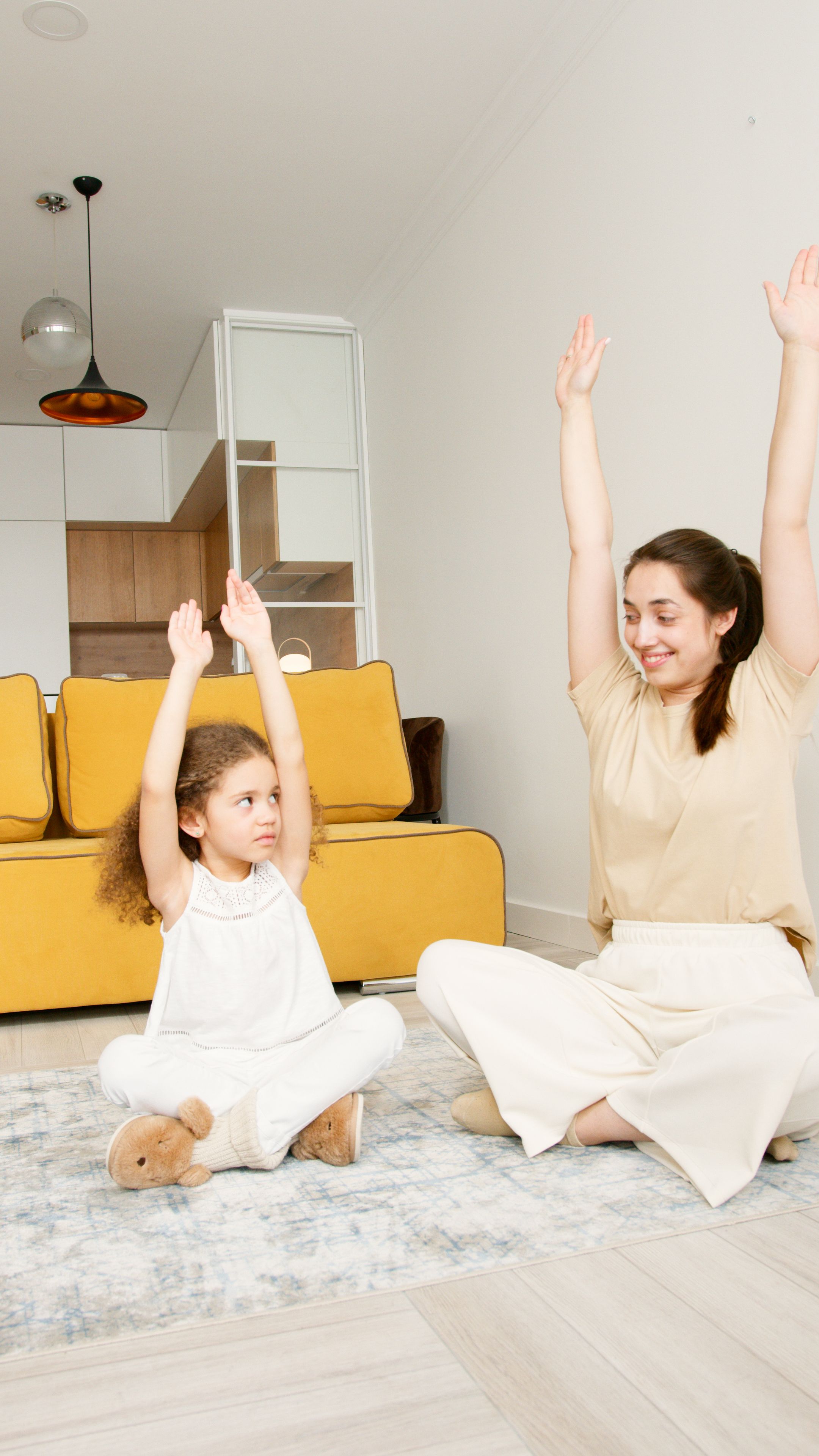 Sporten met de kinderen erbij als er geen oppas is